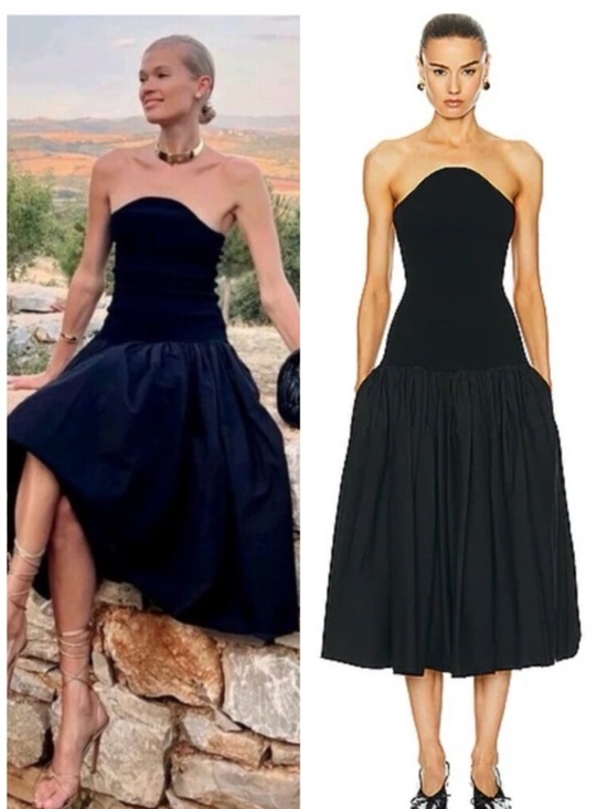 Alexis Dresses & Skirts - ALEXIS Kamali Strapless Combo Knit Midi Black SZ S